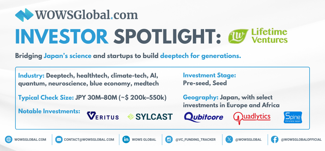 Lifetime Ventures: Japan’s Deeptech Bridge with Growing On-Ramps for Southeast Asia