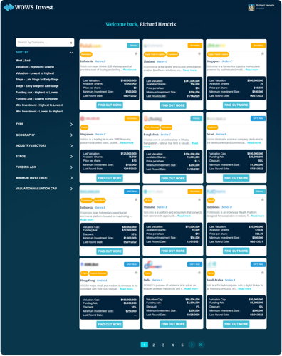 WOWS Invest Dashboard