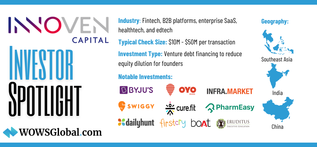 Investor Spotlight: InnoVen Capital – Powering Asia’s Startup Ecosystem with Venture Debt